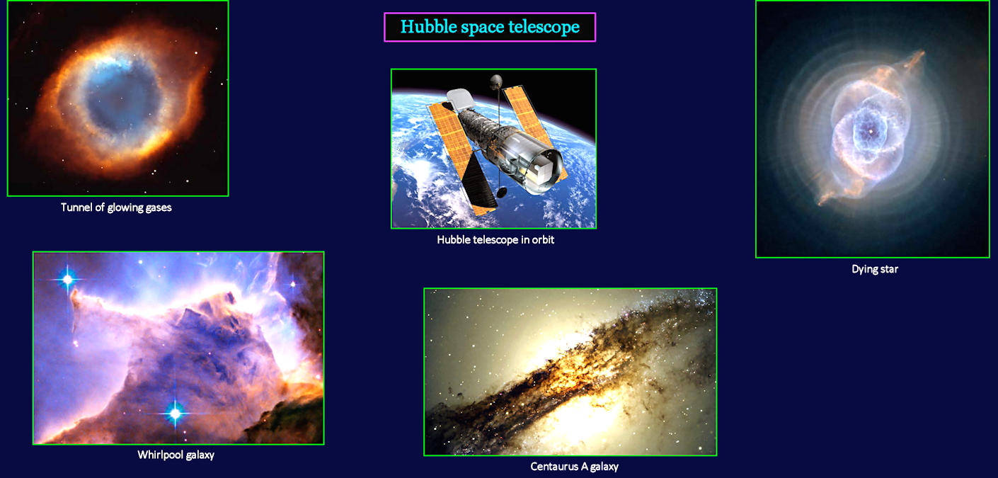 Hubble Space Telescope, galaxies, 1990